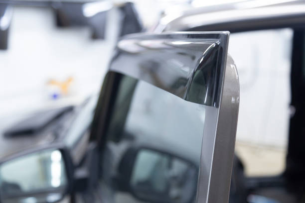 istock Deflectors for side Windows of the car. 1394811318