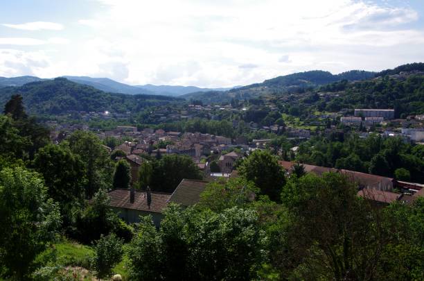 フランスのアルデッシュのラマストルの一般的な眺め - ardeche france landscape nature ストックフォトと画像