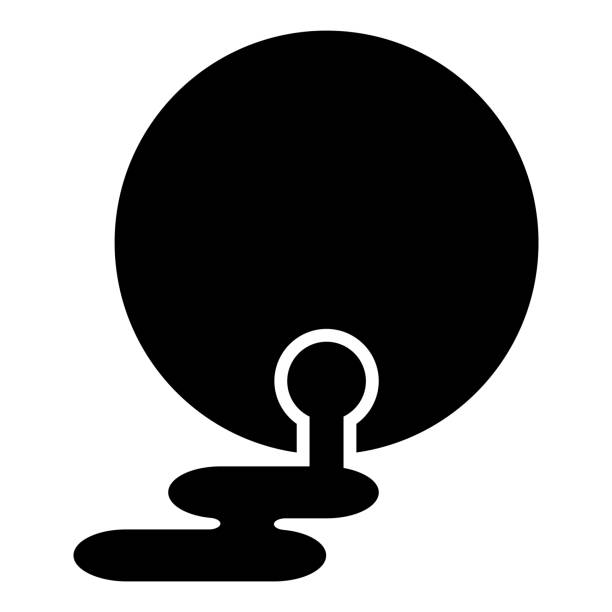 нефть, вытекающая из бочкового топлива, вытекает загрязнение окружающей среды сырой разлив иконка черный цвет векторная иллюстрация изобр - gas fuel pump symbol metal stock illustrations