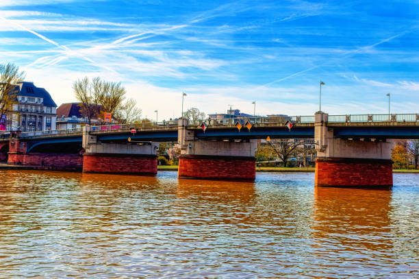 istock Aerial view over river Main in Frankfurt am Main. 1394814063