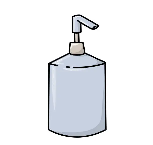 Vector illustration of Дозатор с помпой для мыла