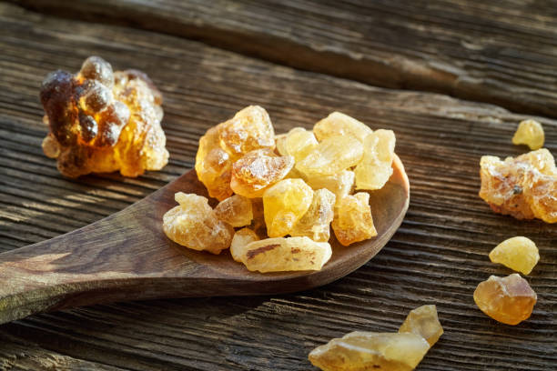 istock Close up of frankincense resin crystals 1394822283