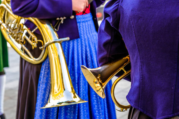 istock typical bavarian brass band instrument 1394829650