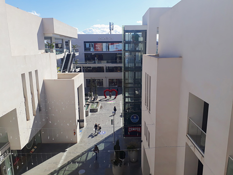 Cheraga, Algiers, Algeria - February 15, 2022: Inside the Graden City Shopping Mall.