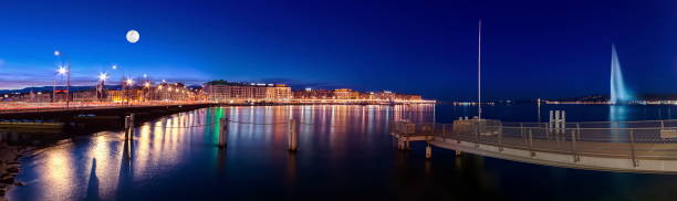 istock Fountain and Mont-Blanc bridge, Geneva, Switzerland 1394834331