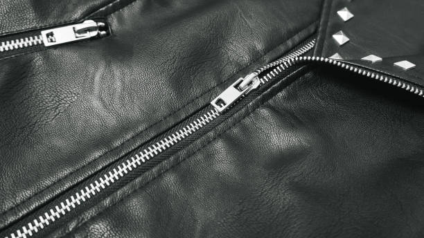 istock Chrome metal zipper 1394839173