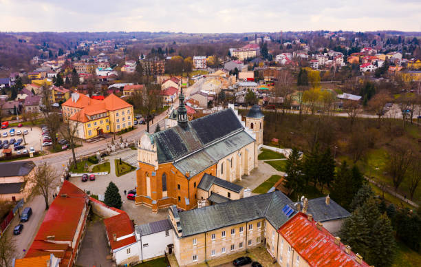 istock Flight over the city Krasnik. Poland 1394842236