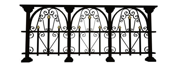 istock Vintage fence - 3D render 1394842450
