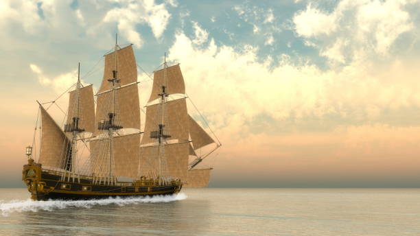 istock Old detailed ship HSM Victory - 3D render 1394842492