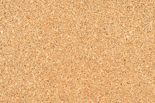 Cork textured background. Cork board image with copy space. Cork  for underlay in flooring.