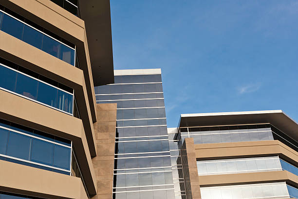 istock High Angle of Contemporary Design Office Building 139484418