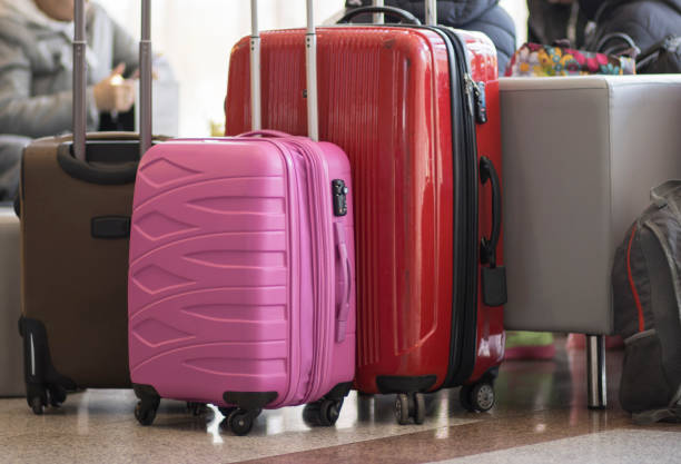 istock Suitcases in a hotel foyer 1394848004