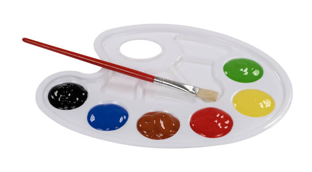istock Artist paint palette 1394852361