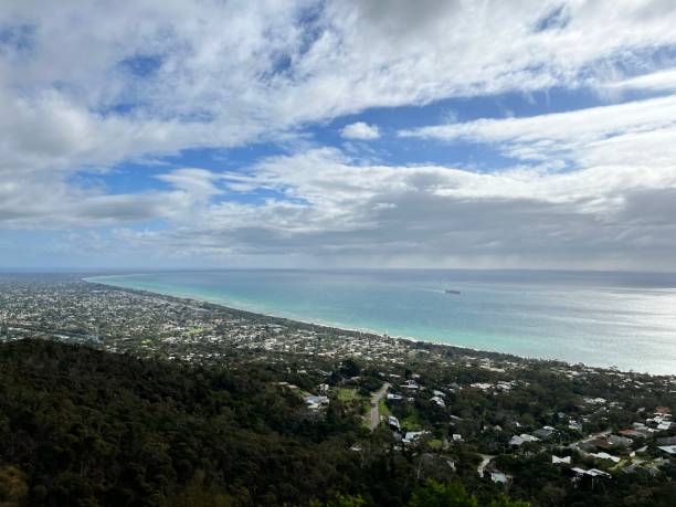 istock Ocean bay from up high 1394852410