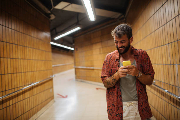 istock His phone is all he needs on his travels 1394855525