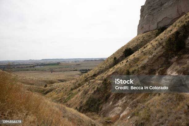 A Ravine At Scotts Bluff Stock Photo - Download Image Now - Ancient, Beauty, Blue