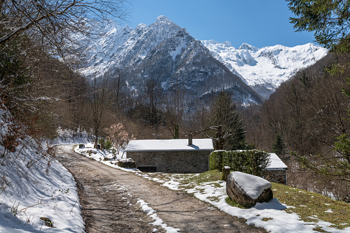 Hiking trail to Port De Salau in the french Pyrenees mountain