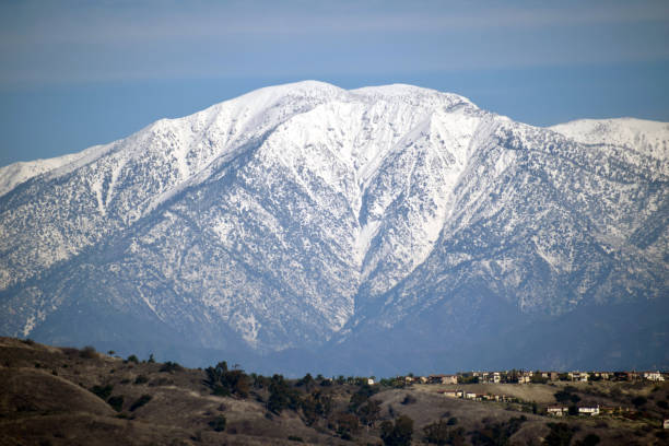 A Cold Day in the San Gabriel Mountains stock photo