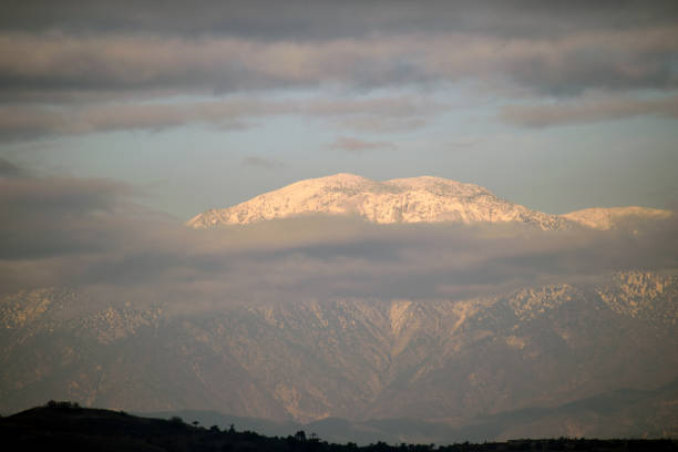 A Cloudy Day in the San Gabriel Valley stock photo
