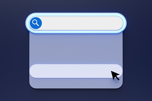 A 3d illustration of a white folder on a blue icon