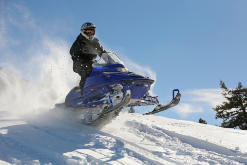 snowmobile action