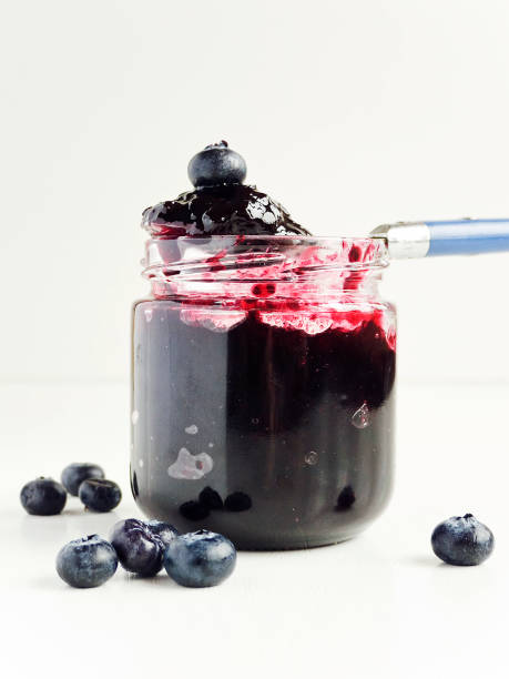 Blueberry jam jar