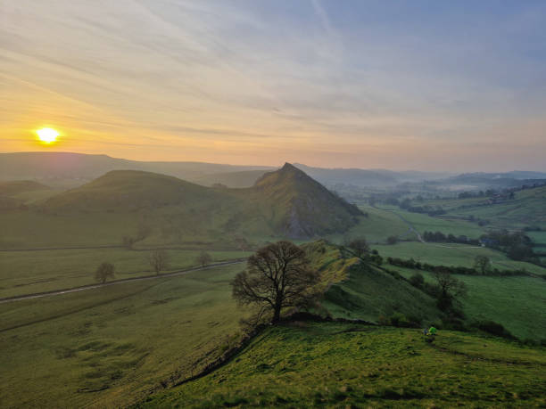 istock Sunrise on Chrome Hill in National Park Peak District, England 17.04.2022. 1394893367