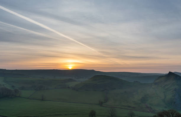 istock Sunrise on Chrome Hill in National Park Peak District, England 17.04.2022. 1394893393