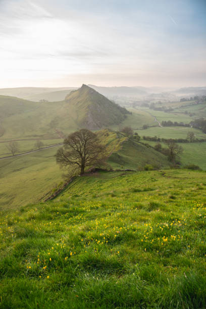 istock Sunrise on Chrome Hill in National Park Peak District, England 17.04.2022. 1394893415