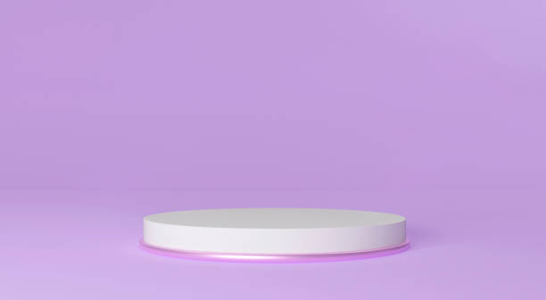 istock 3d rendering gift boxes podium pedestal on purple background 1394898367