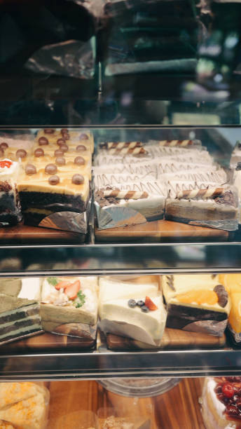 istock Piece of cake decoration in bekery cafe 1394902013