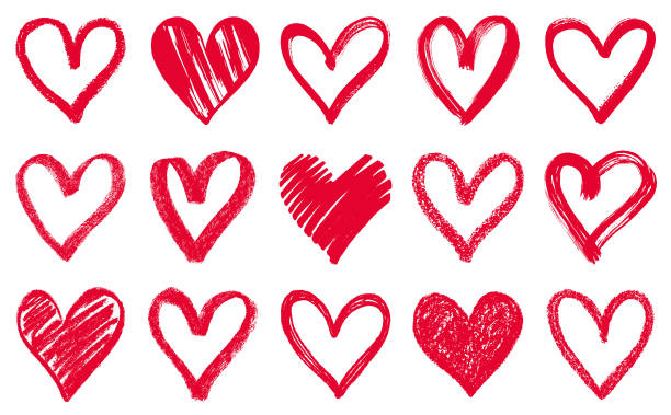 illustrazioni stock, clip art, cartoni animati e icone di tendenza di cuori - valentines day hearts illustrations