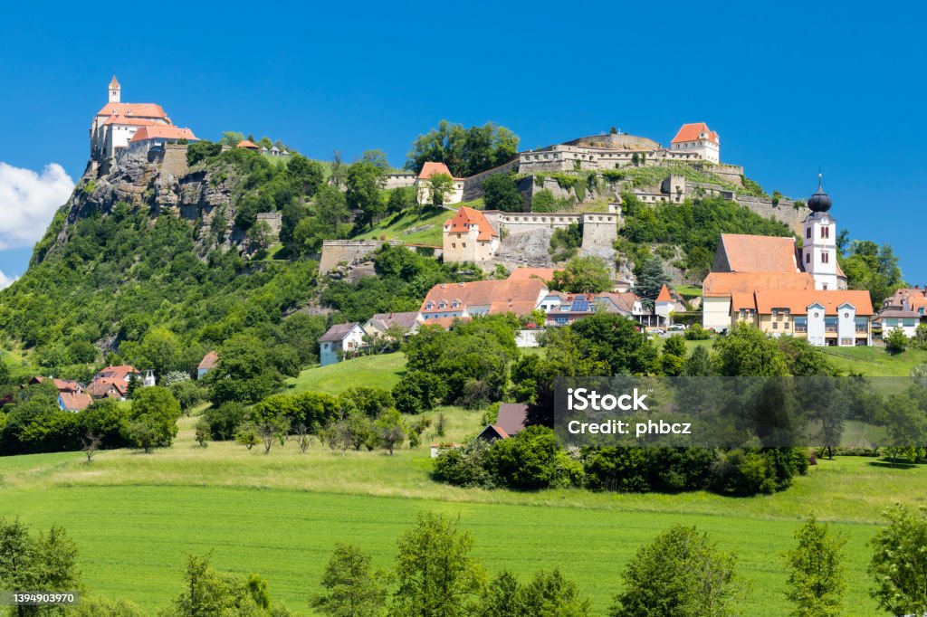 Town Riegersburk in Styria, Austria Styria Stock Photo