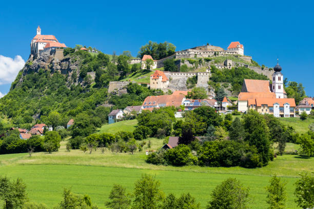 Town Riegersburk in Styria, Austria stock photo