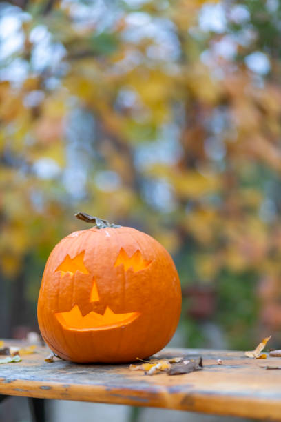 istock halloween pumpkin, autumn still life 1394905473