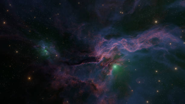 istock Colorful galaxy with nebula, clouds and starlight 1394905501