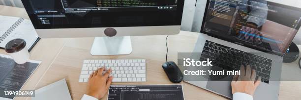 Developing Programmer Reading Computer Codes Development Website Design ...