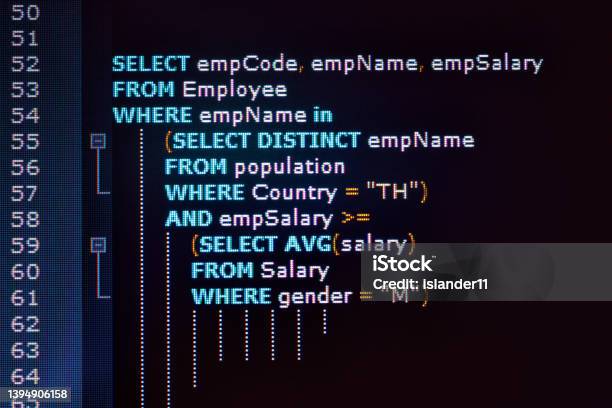 Contoh Kode Sql Kode Sql Pada Monitor Komputer Contoh Kode Sql Untuk Mengkueri Data ...