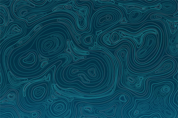 istock Abstract topographic contour in lines and contours 1394906775