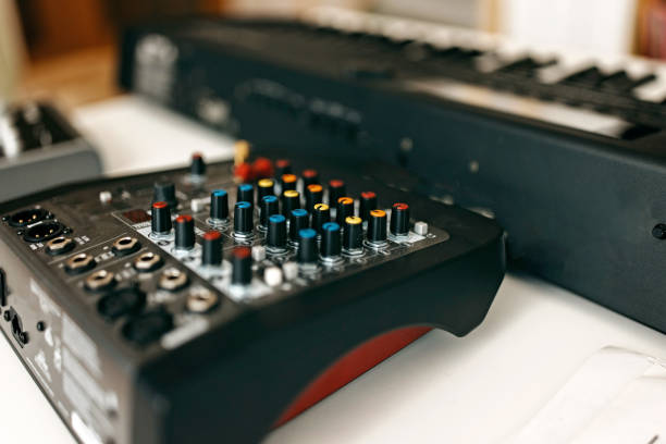 istock Equipment for recording sound 1394910319