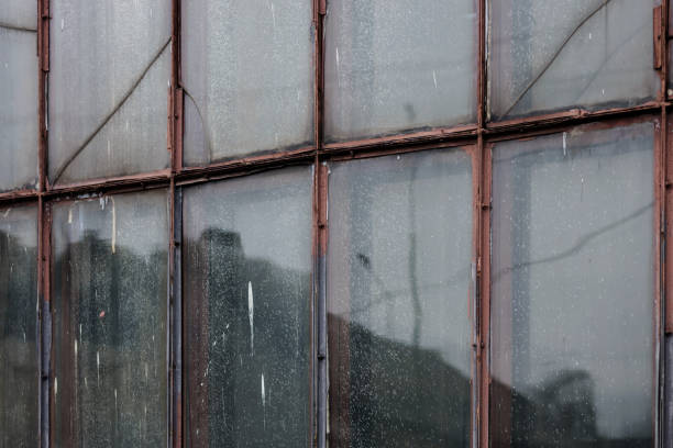 istock Old factory windows 1394917887