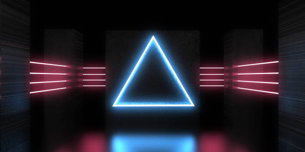 istock 3D abstract background with neon lights. neon tunnel  .space construction . .3d illustration 1394918877