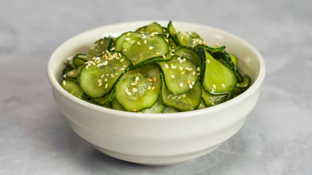 Japanese cucumber salad Japanese cucumber salad sunomono stock pictures, royalty-free photos & images