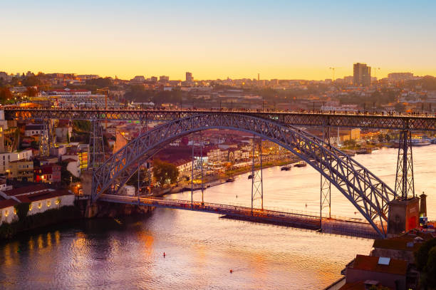 istock Golden sunset Louis bridge Porto 1394921482