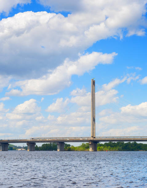 istock Southern bridge river Kiev, Ukraine 1394921497