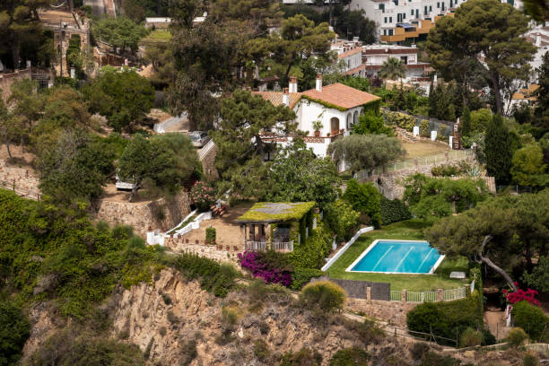 istock pool of a luxury house in tossa de mar 1394925110
