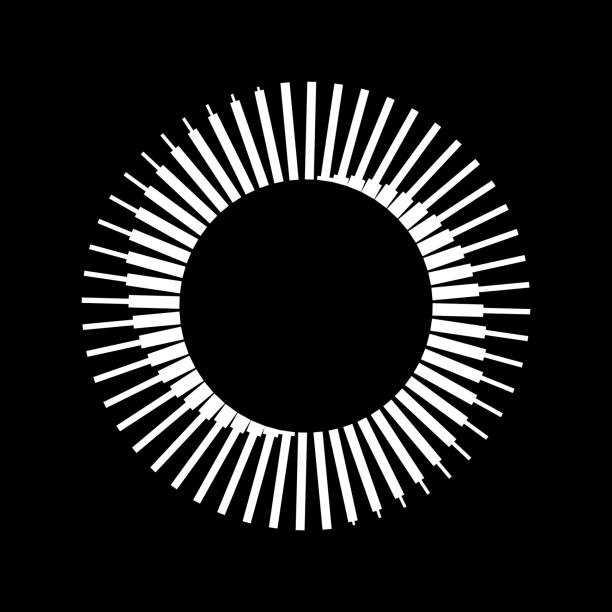 спираль с белыми линиями в качестве динамического абстрактного векторного фона или логотипа или значка, татуировки. - illusion spiral black white stock illustrations