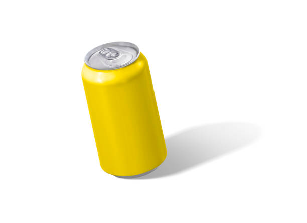 istock Metallic can mockup isolated on white background 1394931252