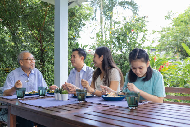 istock Family lunch, outdoor. 1394931984