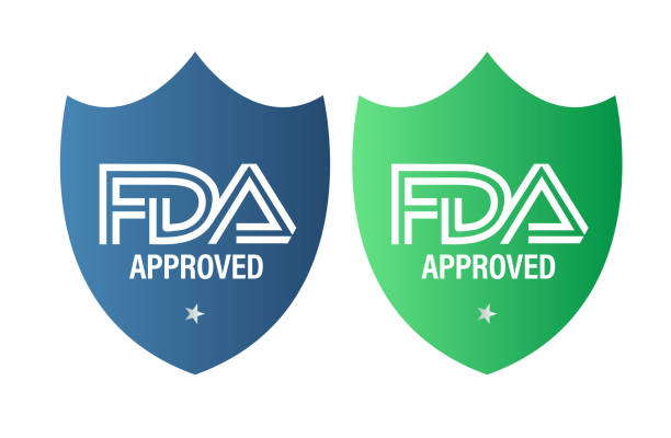 FDA approved vector icon set FDA approved vector icon set. Food and drug administration approved vector icon food and drug administration stock illustrations
